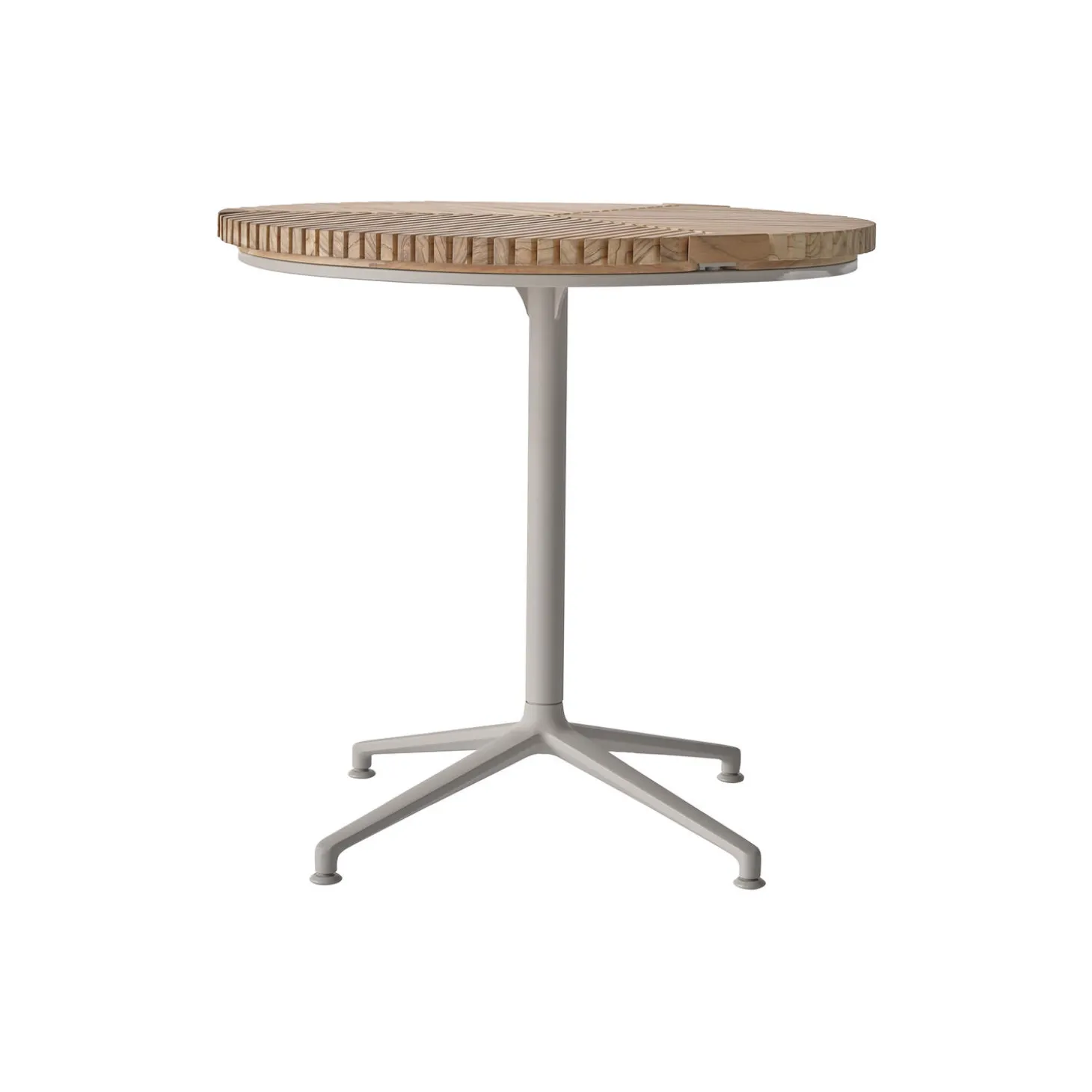 Vipp717 Open-Air Café Table, teak/light grey