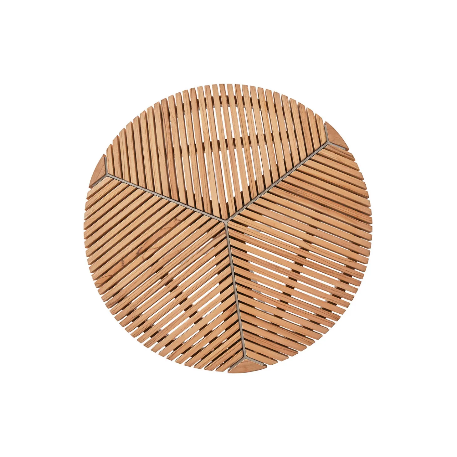 Vipp717 Open-Air Café Table, teak/light grey