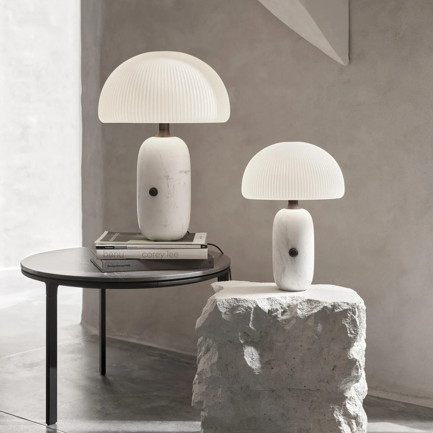 VIPP591 Sculpture bordlampe lille, hvid