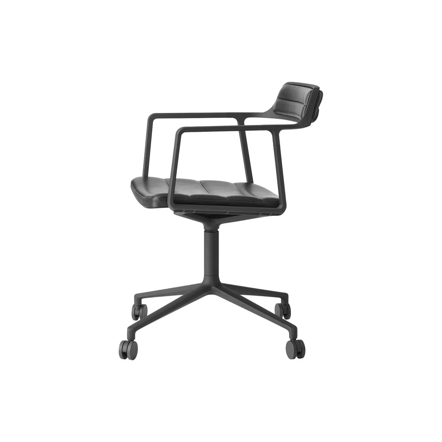 VIPP452 Swivel Chair with Castors, black/black