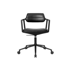 VIPP453 Swivel+ Chair with Castors, black/black