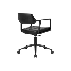 VIPP453 Swivel+ Chair with Castors, black/black