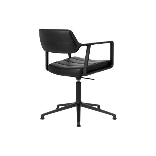 VIPP453 Swivel+ Chair with Gliders, black/black