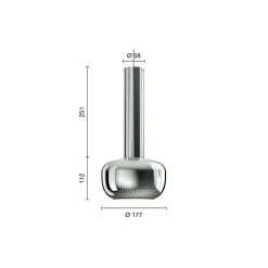 VL 56 pendel, high-gloss chrome-plated