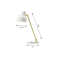 VL38 bordlampe, hvid