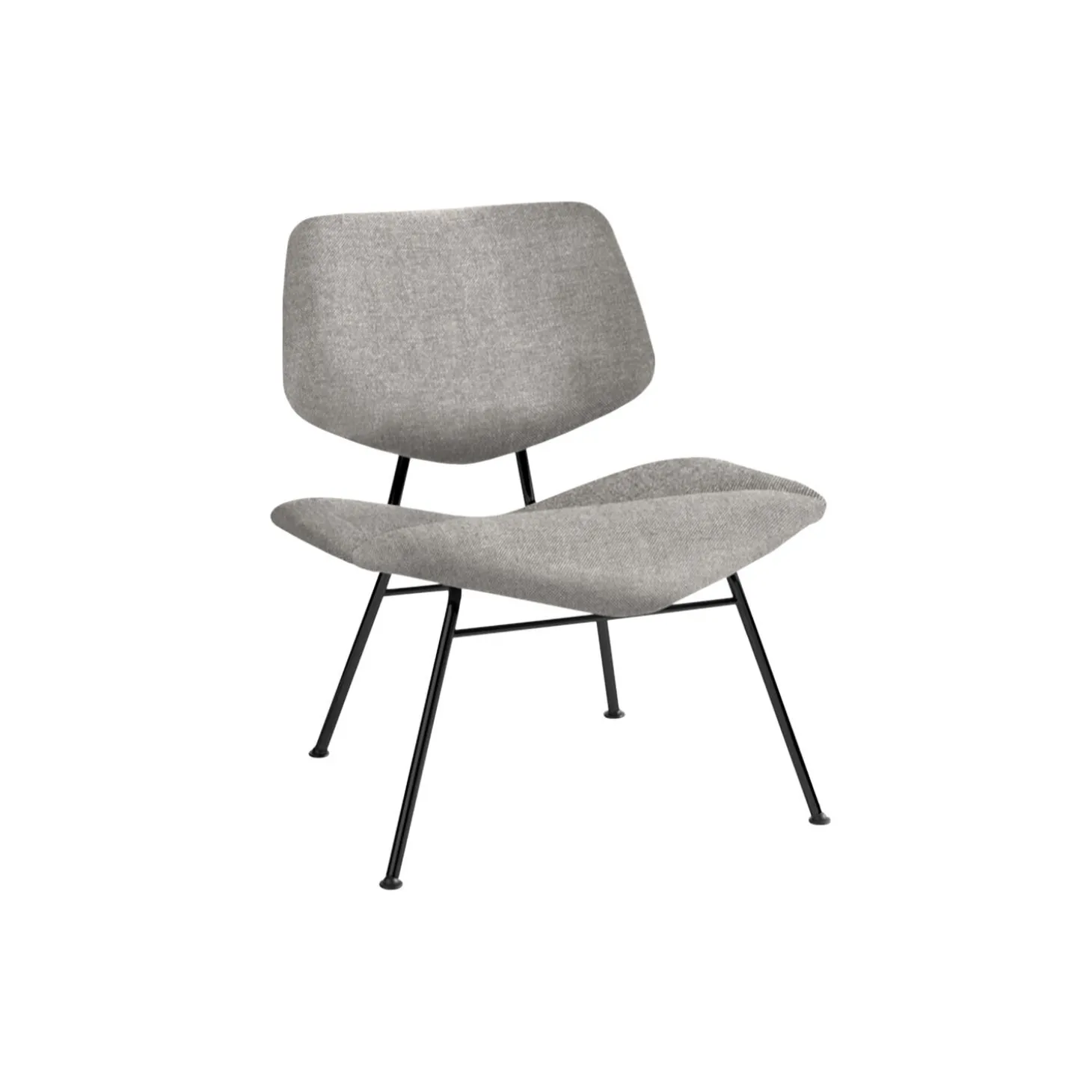 VL135 Cosy fuldpolstret loungestol, Re-wool 0108/sort