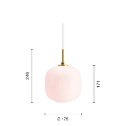 VL45 Radiohus Pale Rose pendel