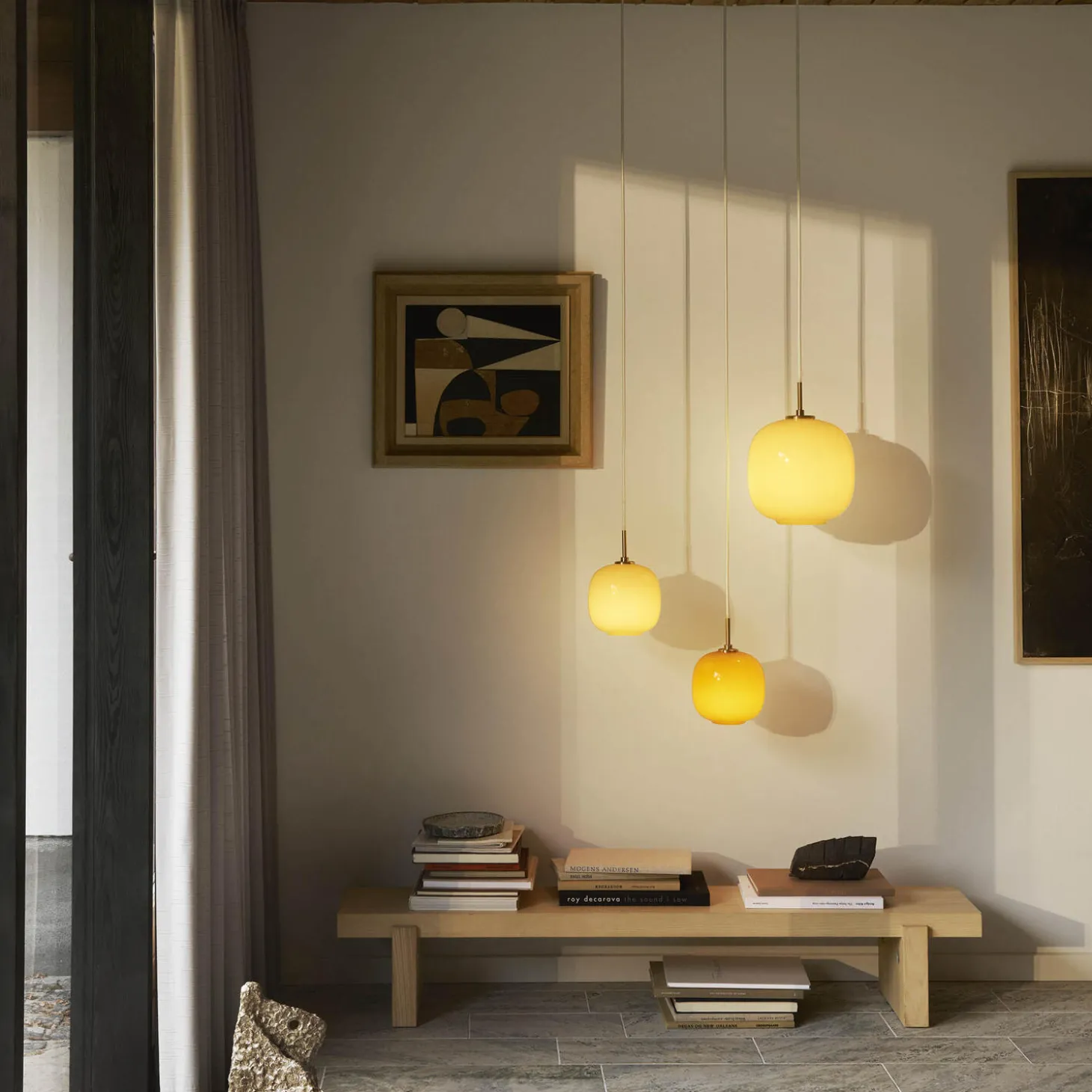 VL45 Radiohus pendel, pale yellow