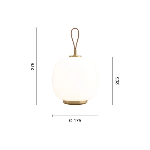 VL45 Radiohus Portable lampe, opal white