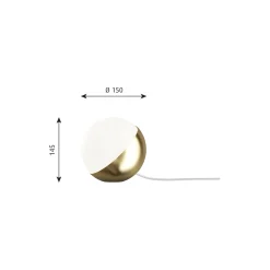VL Studio bord-/gulvlampe, messing
