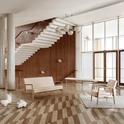 VLA77 Foyer sofa, Sif 90/olieret eg