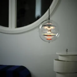 VP Globe pendel, chrome/red/blue