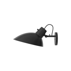 VV Cinquanta Wall Lamp with Switch, black/black