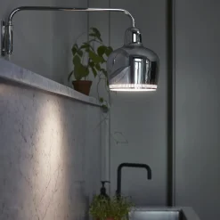 Wall Light A330S Golden Bell, chrome