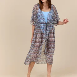 WAVE Beach Kimono, blue