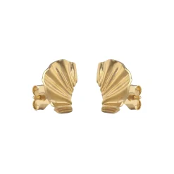 Wave øreringe Mini, guld