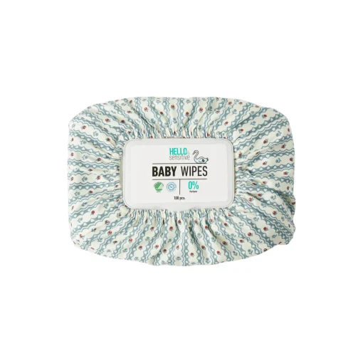 Wet Wipe Cover, floral stripe