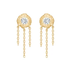 Wild Cliff øreringe, forgyldt sølv