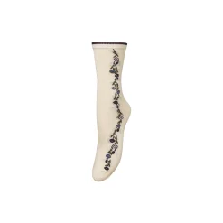 Wintery Visca Sock, birch white