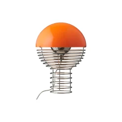 Wire bordlampe, orange