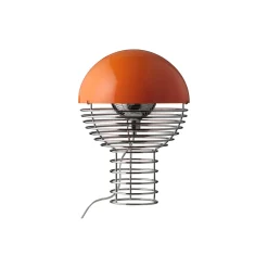 Wire bordlampe, orange