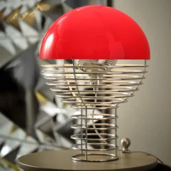 Wire bordlampe, red