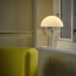 Wire bordlampe, white