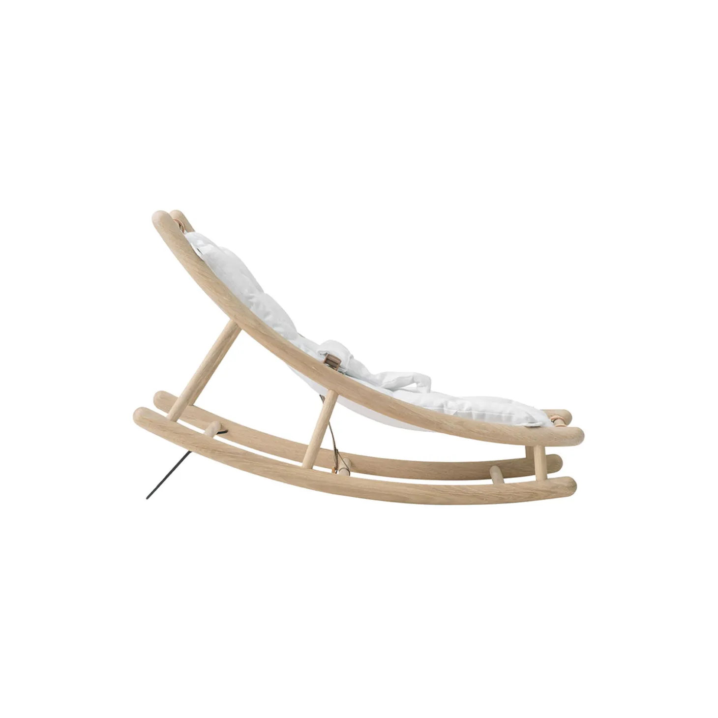 Wood baby & junior vippestol, eg/hvid