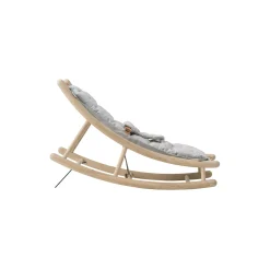 Wood baby & junior vippestol, eg/grå