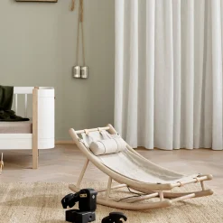 Wood junior vippestol, eg/natur