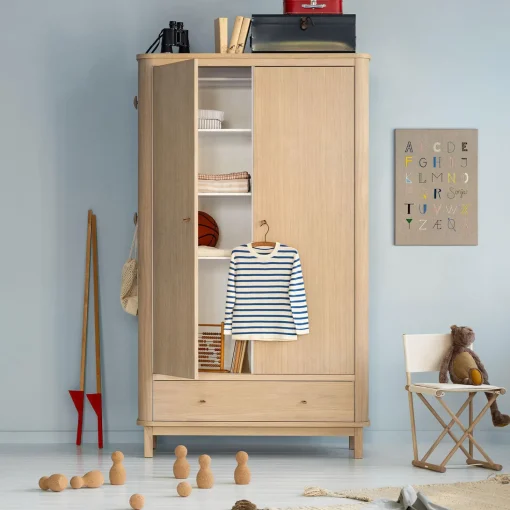 Wood klædeskab 2 døre, eg