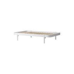 Wood lounger seng 120 cm, hvid