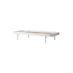 Wood lounger seng 90 cm, hvid