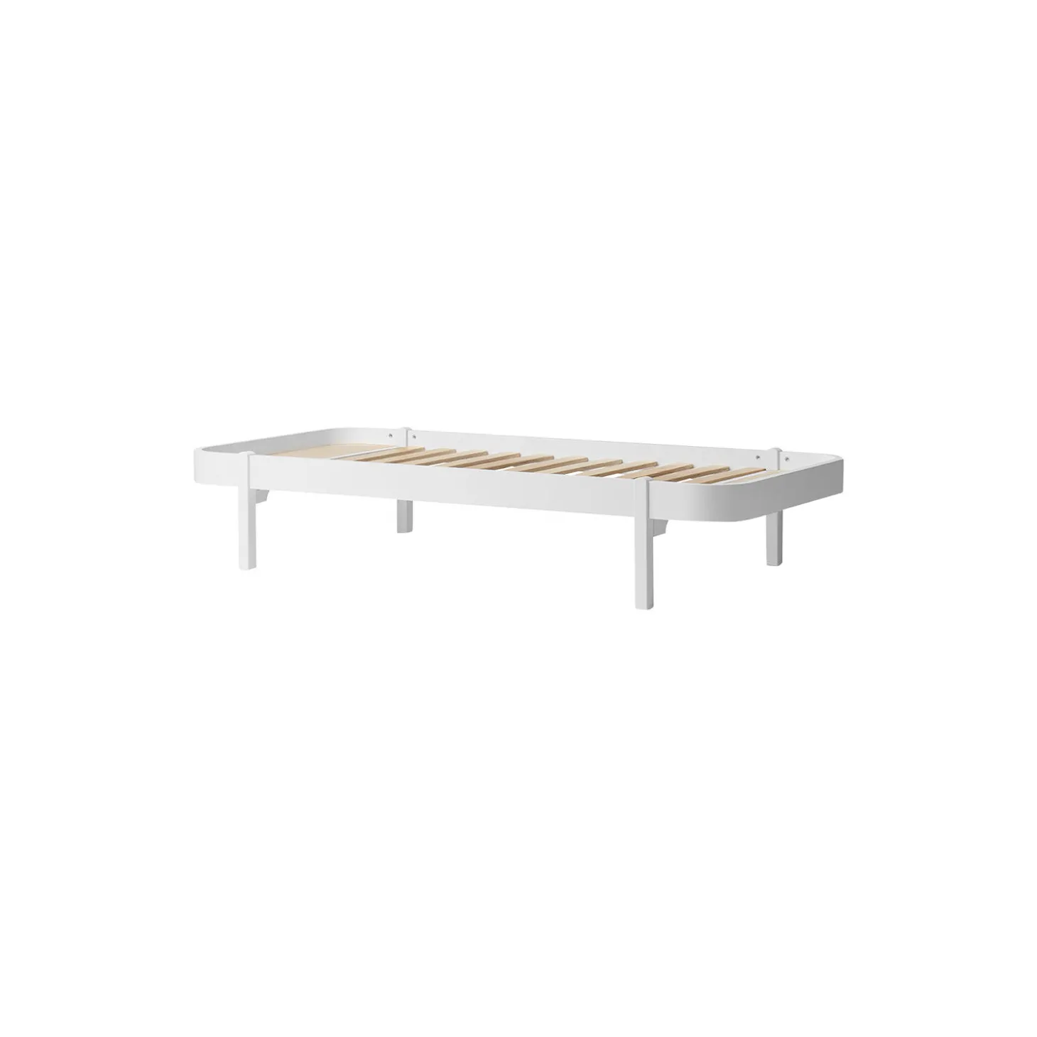 Wood lounger seng 90 cm, hvid