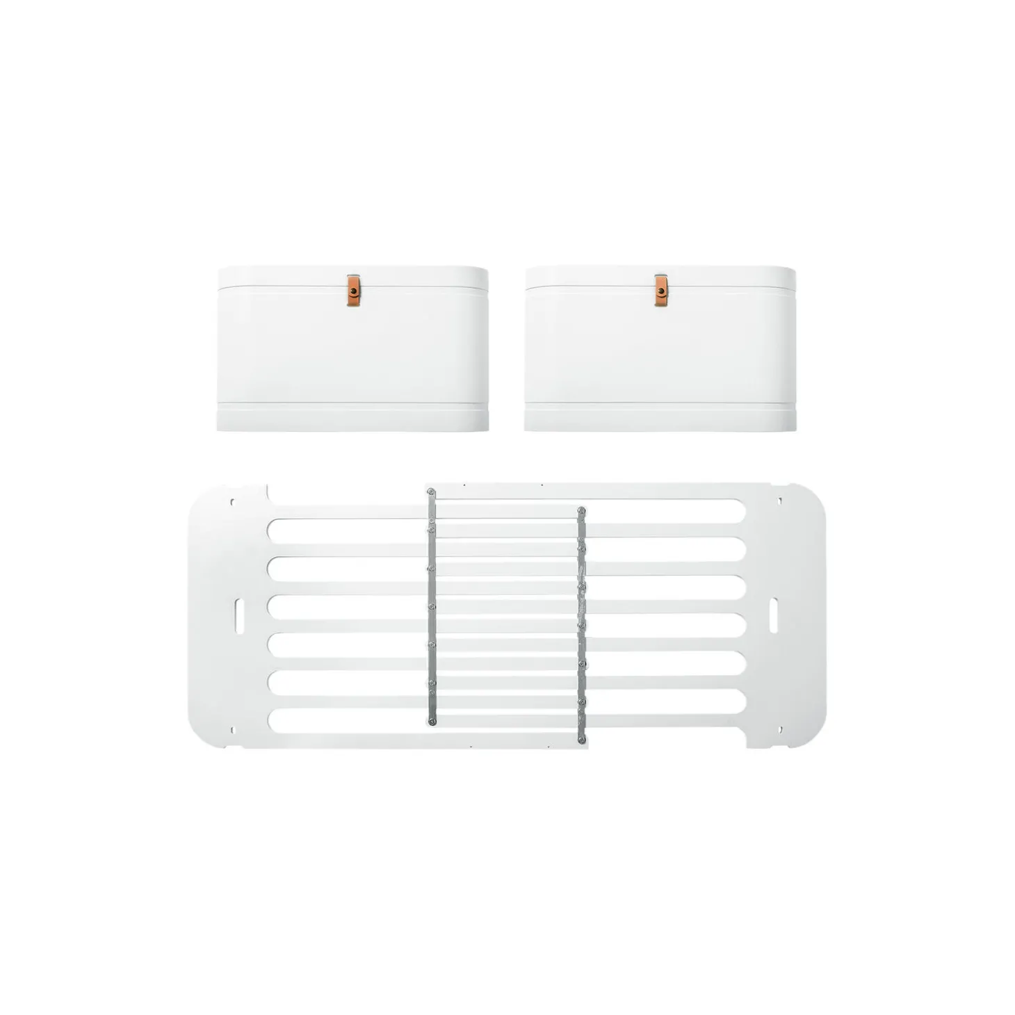 Wood Mini+ søskende kit (tillæg til Mini+ tremmeseng inkl. junior kit, hvid/eg & hvid)