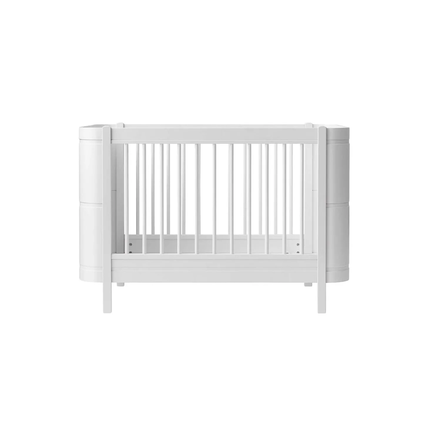 Wood Mini+ tremmeseng inkl. junior kit 68x122/162 cm, hvid