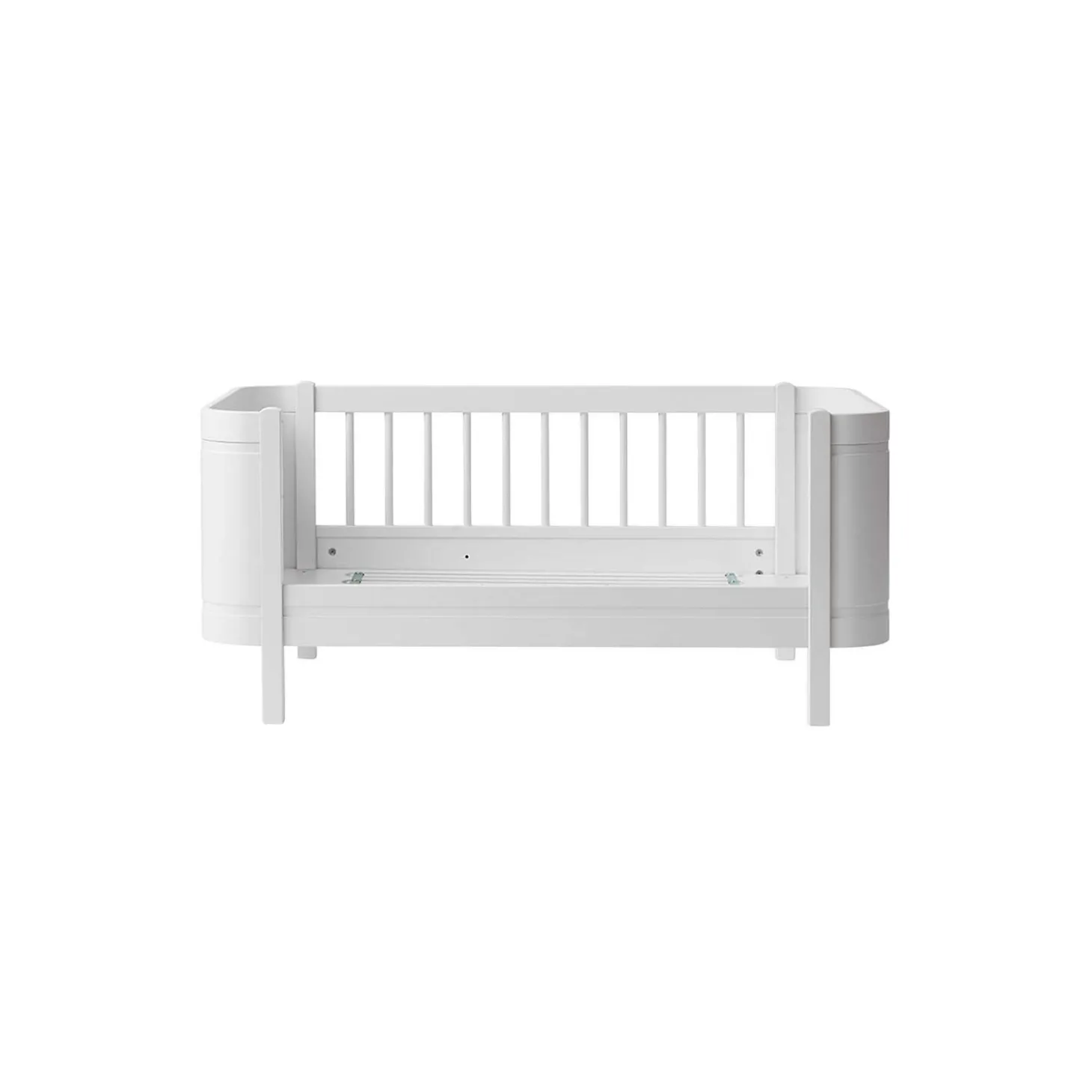 Wood Mini+ tremmeseng inkl. junior kit 68x122/162 cm, hvid