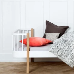 Wood Original seng 90x200 cm, hvid/eg