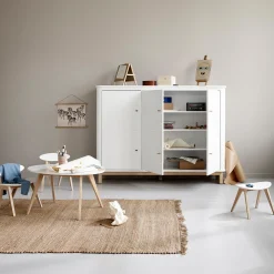 Wood PingPong stol, hvid/eg