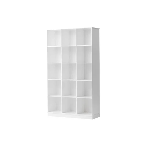 Wood reol 3x5 lodret med sokkel