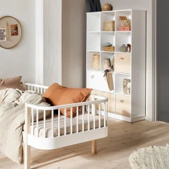 Wood reol 3x5 lodret med sokkel