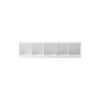 Wood reol 5x1 vandret med sokkel