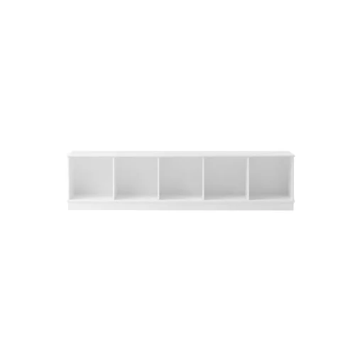 Wood reol 5x1 vandret med sokkel