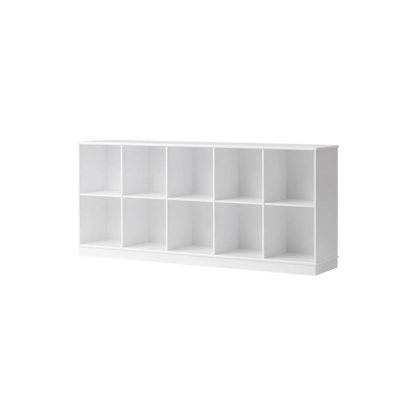 Wood reol 5x2 vandret med sokkel