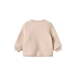 Wool Fleece Cardigan Kari, pale lilac