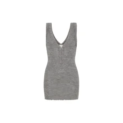 Woollen Lacey Top, grey melange