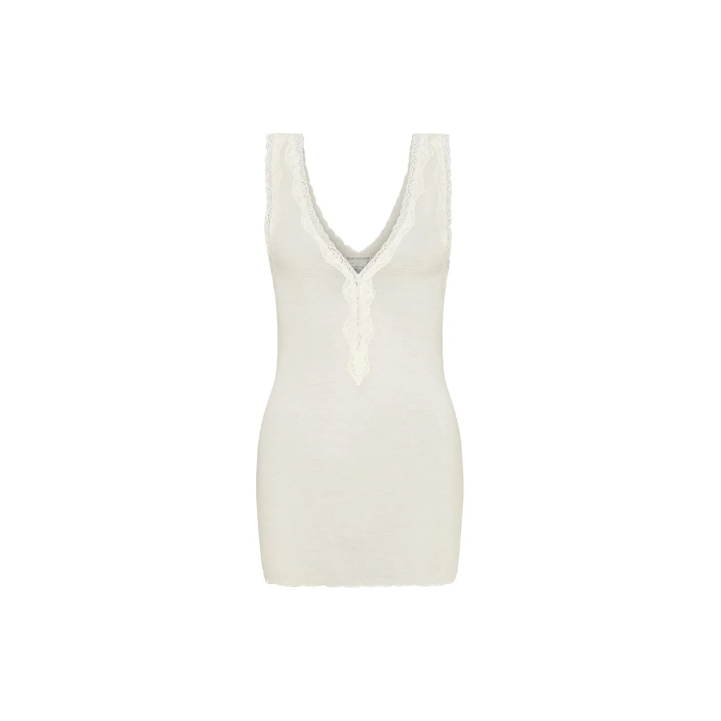 Woollen Lacey Top, off-white