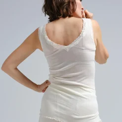 Woollen Lacey Top, off-white