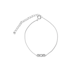 Wow Mom Bracelet, silver