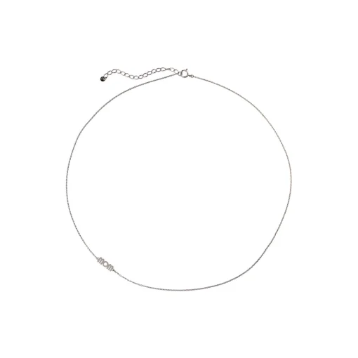 Wow Mom Necklace, silver